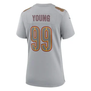 Chase young washington commanders nike womens atmosphere fashion game jersey Gray L
