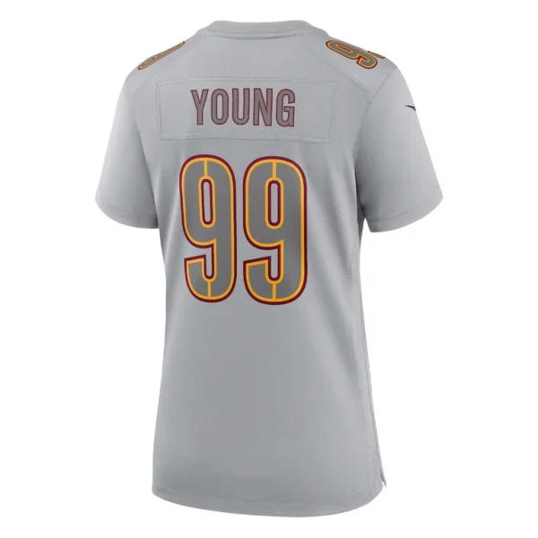Chase young washington commanders nike womens atmosphere fashion game jersey Gray L