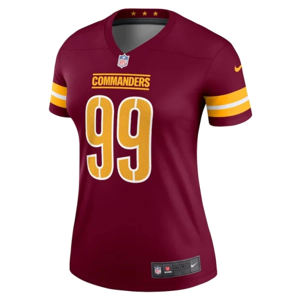 Chase young washington commanders nike womens legend player performance top Burgundy M