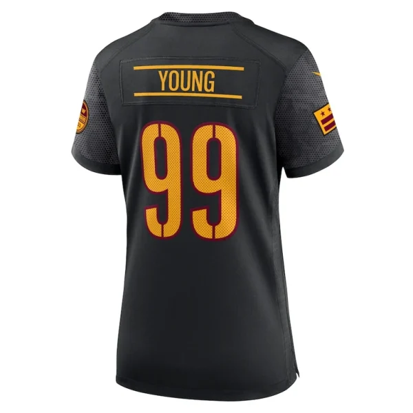 Chase young washington commanders nike womens player jersey Black L