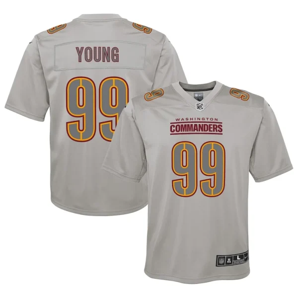 Chase young washington commanders nike youth atmosphere fashion game jersey Gray