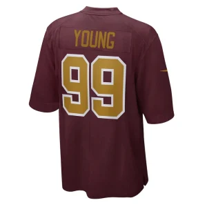 Chase young washington football team nike alternate game jersey Burgundy L