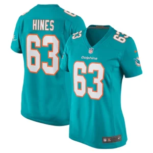 Chasen hines miami dolphins nike womens team game jersey Aqua