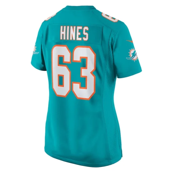 Chasen hines miami dolphins nike womens team game jersey Aqua L