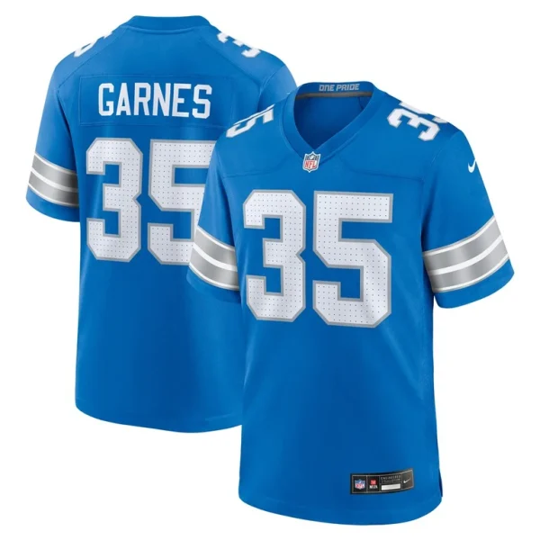 Chelen garnes detroit lions nike game jersey Blue