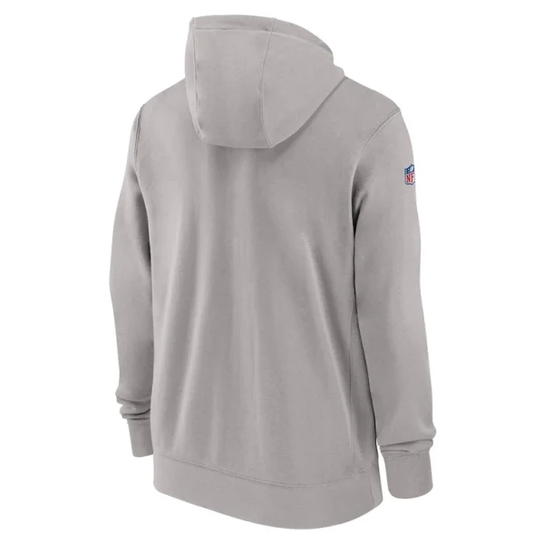 Chicago bears nike 202324 sideline club full zip hoodie Gray L