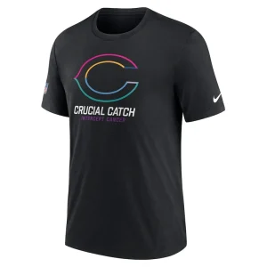 Chicago bears nike 2024 nfl crucial catch big tall t shirt Black LT