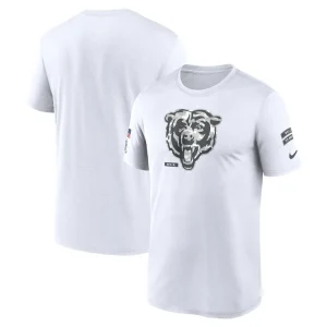 Chicago bears nike 2024 salute to service legend performance t shirt White
