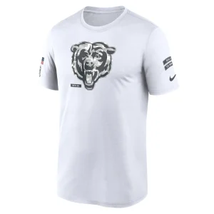 Chicago bears nike 2024 salute to service legend performance t shirt White M