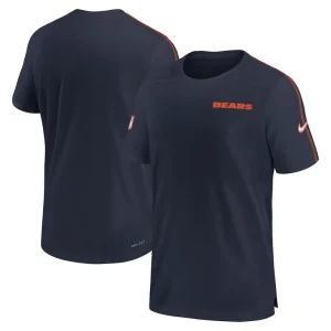 Chicago bears nike 2024 sideline coach uv performance t shirt Navy