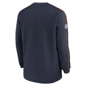 Chicago bears nike 2024 sideline coaches long sleeve top Navy L