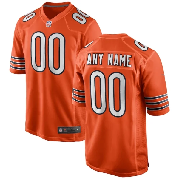 Chicago bears nike alternate custom game jersey Orange