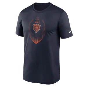 Chicago bears nike big tall blitz legend icon t shirt Navy 2XT