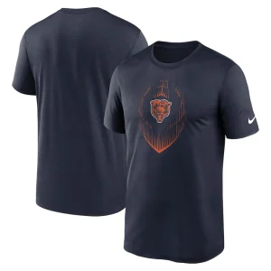 Chicago bears nike big tall blitz legend icon t shirt Navy