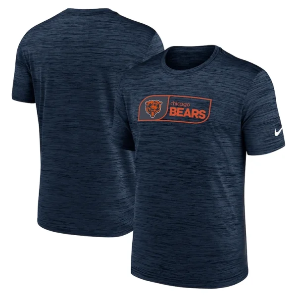 Chicago bears nike big tall velocity jock tag performance t shirt Navy