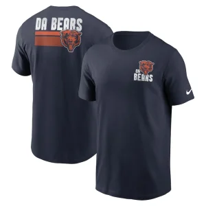 Chicago bears nike blitz essential t shirt Navy