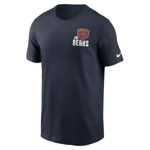 Chicago bears nike blitz essential t shirt Navy M