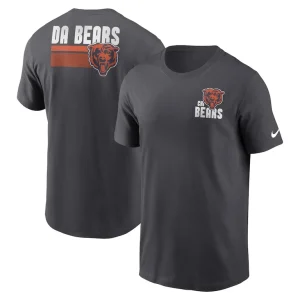 Chicago bears nike blitz essential t shirt anthracite Multi