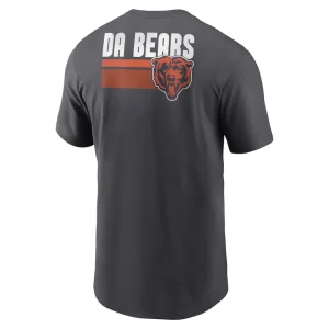 Chicago bears nike blitz essential t shirt anthracite Multi L