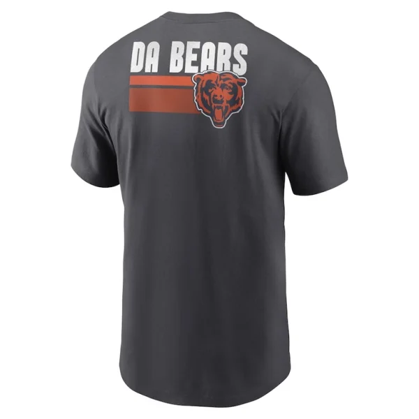 Chicago bears nike blitz essential t shirt anthracite Multi L