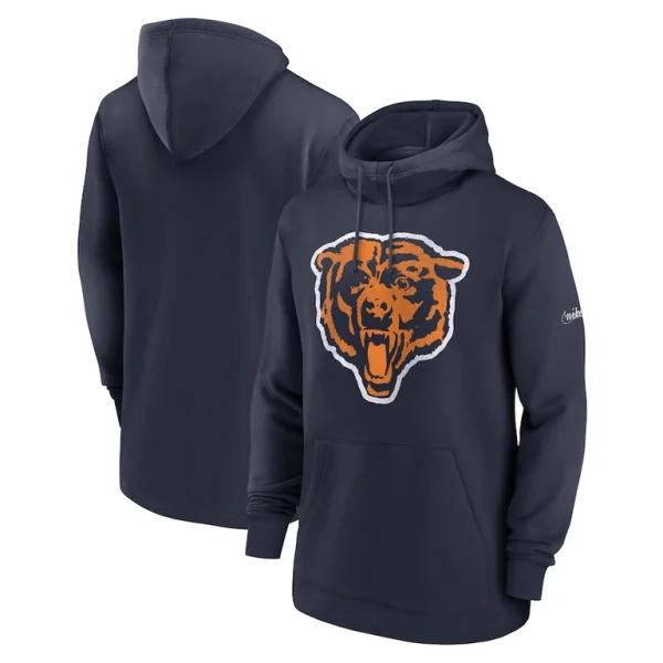 Chicago bears nike classic pullover hoodie Navy