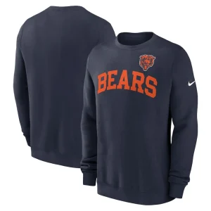 Chicago bears nike club pullover sweatshirt Navy