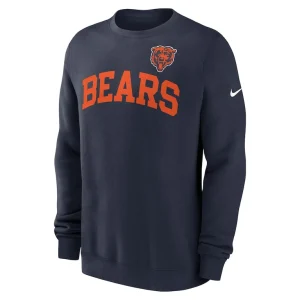 Chicago bears nike club pullover sweatshirt Navy M