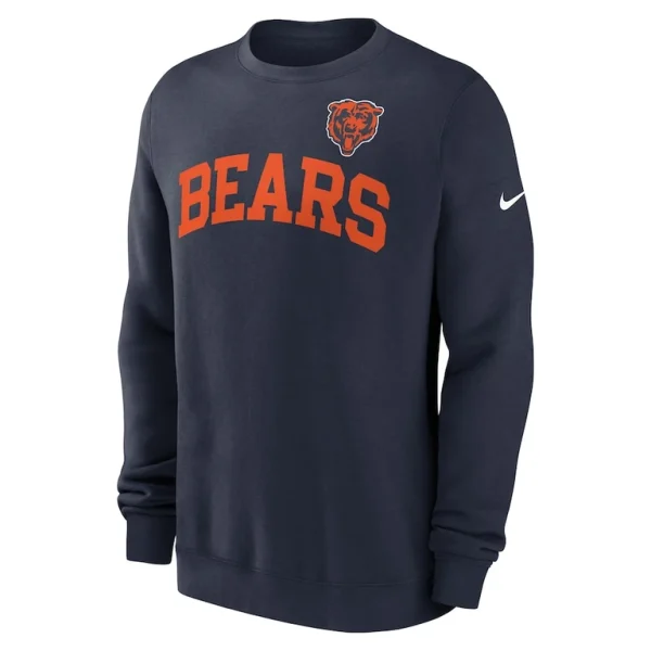 Chicago bears nike club pullover sweatshirt Navy M