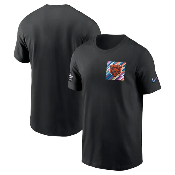 Chicago bears nike crucial catch sideline tri blend t shirt Black