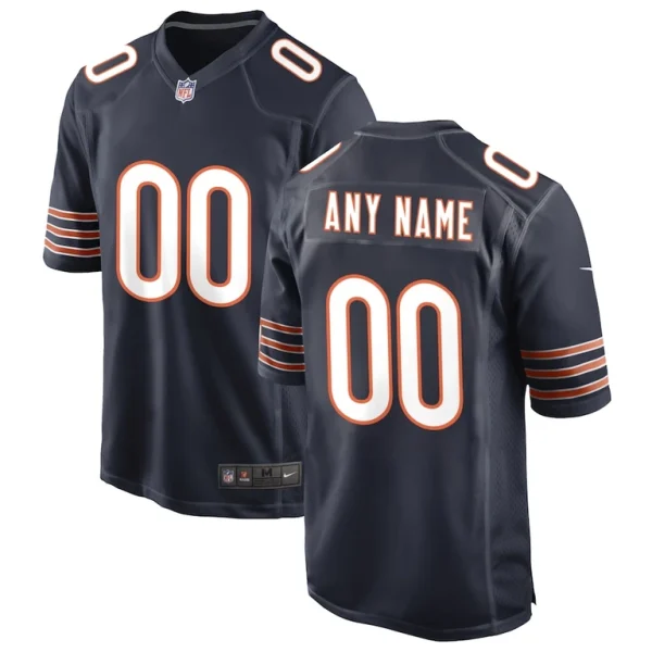 Chicago bears nike custom game jersey Navy