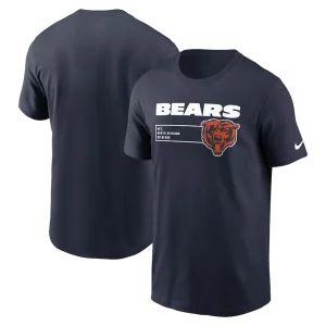 Chicago bears nike division essential t shirt Navy