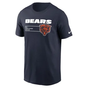 Chicago bears nike division essential t shirt Navy M