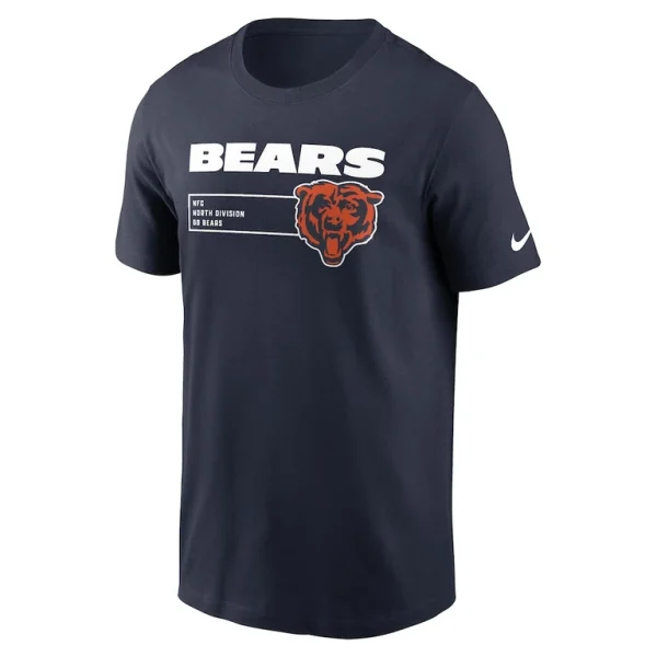 Chicago bears nike division essential t shirt Navy M