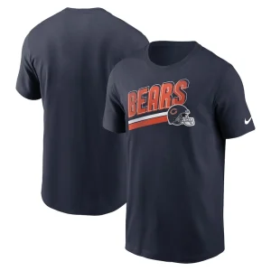 Chicago bears nike essential blitz lockup t shirt Navy