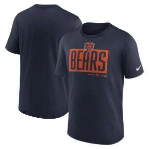 Chicago bears nike exceed performance t shirt Navy