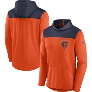 Chicago bears nike fan gear pullover hoodie Orange