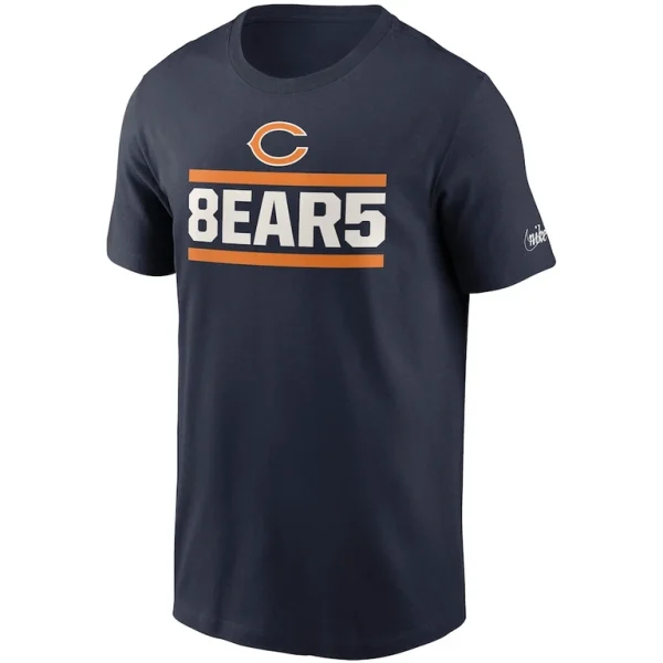 Chicago bears nike hometown collection 8ear5 t shirt Navy M