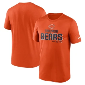Chicago bears nike legend community performance t shirt Orange
