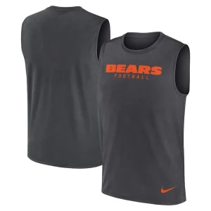 Chicago bears nike legend performance muscle tank top Gray
