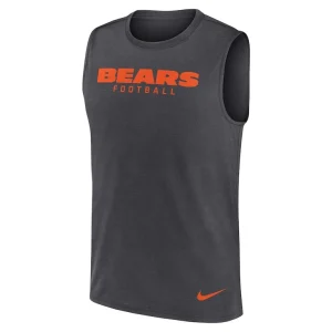 Chicago bears nike legend performance muscle tank top Gray M