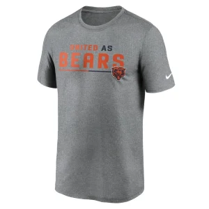 Chicago bears nike legend team shoutout performance t shirt Heather gray M