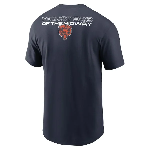 Chicago bears nike local phrase t shirt Navy L