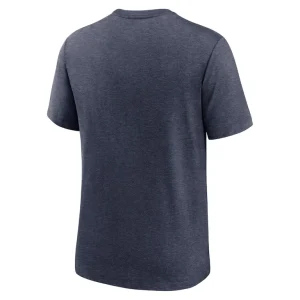 Chicago bears nike local tri blend t shirt Heathered navy L