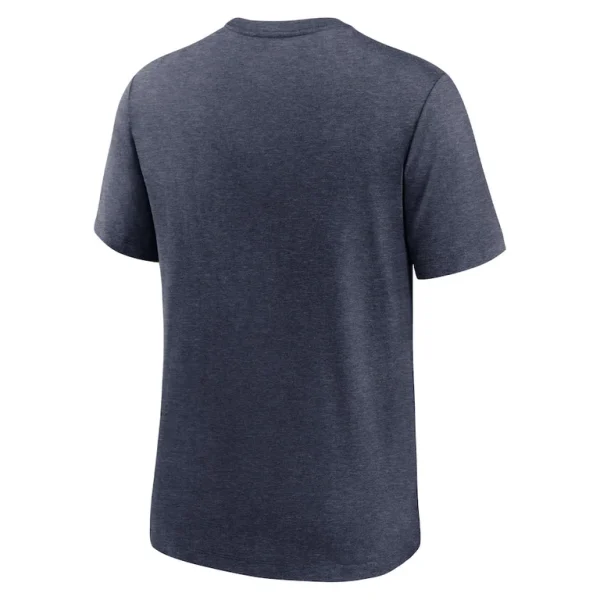 Chicago bears nike local tri blend t shirt Heathered navy L