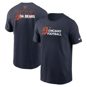 Chicago bears nike outline t shirt Navy
