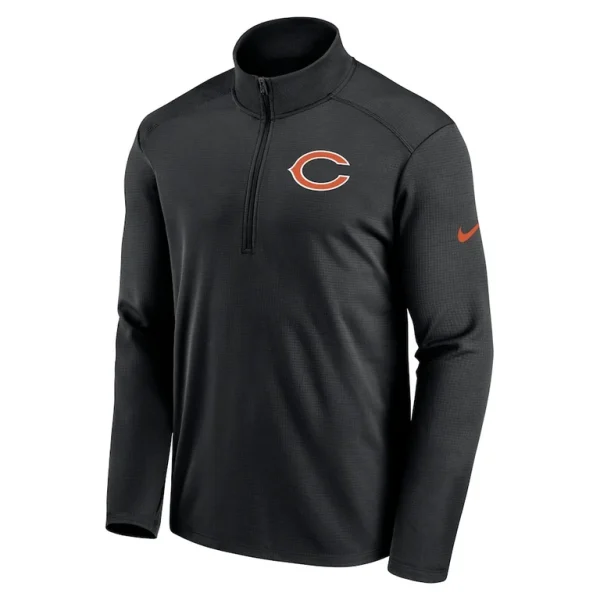 Chicago bears nike pacer half zip top Black M