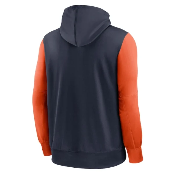 Chicago bears nike performance full zip hoodie Navy L