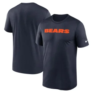 Chicago bears nike primetime legend wordmark performance t shirt Navy