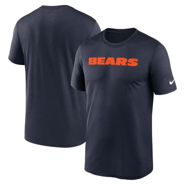 Chicago bears nike primetime legend wordmark performance t shirt Navy