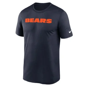 Chicago bears nike primetime legend wordmark performance t shirt Navy M